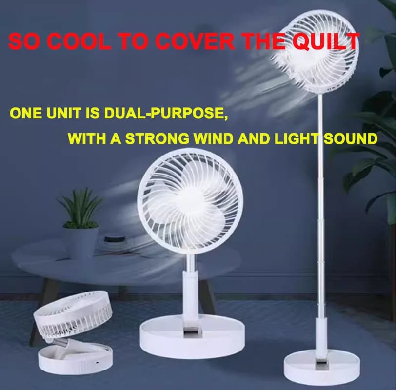free adjustment telescopic fan charging model foldable portable mini electric fan dormitory outdoor activity fan USB