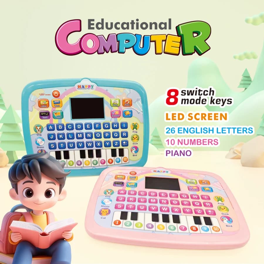 1PCS Educational Learning Machine Toys for 3+ Year Old's Girls Boys Gift Birthday Presents (Kids Computer)