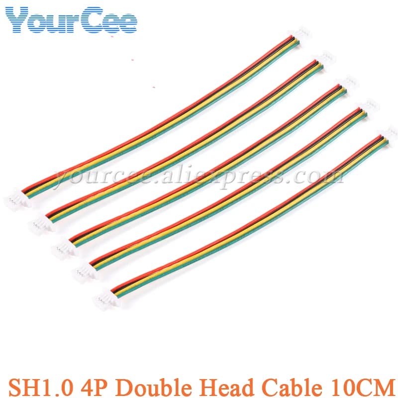 20pcs/1pc for LOLIN (WEMOS) 100mm 10cm SH1.0 4P 4 Pin Double Head Cable Connecting Electronic Line Wire