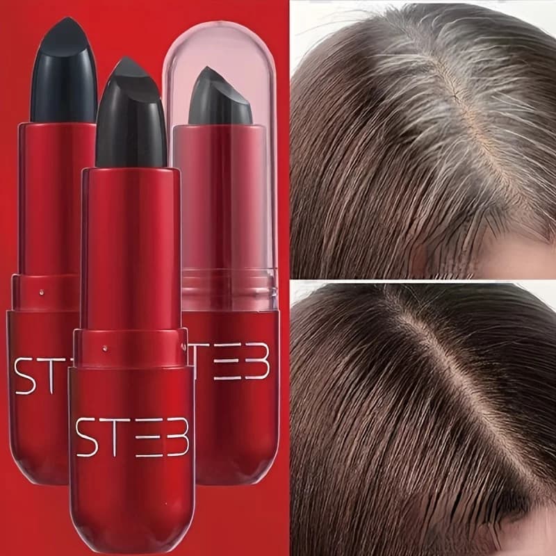 1PC Temporary Hair Stick Long Lasting Hair Dye Pen Disposable Hair Dye Pen To Cover White