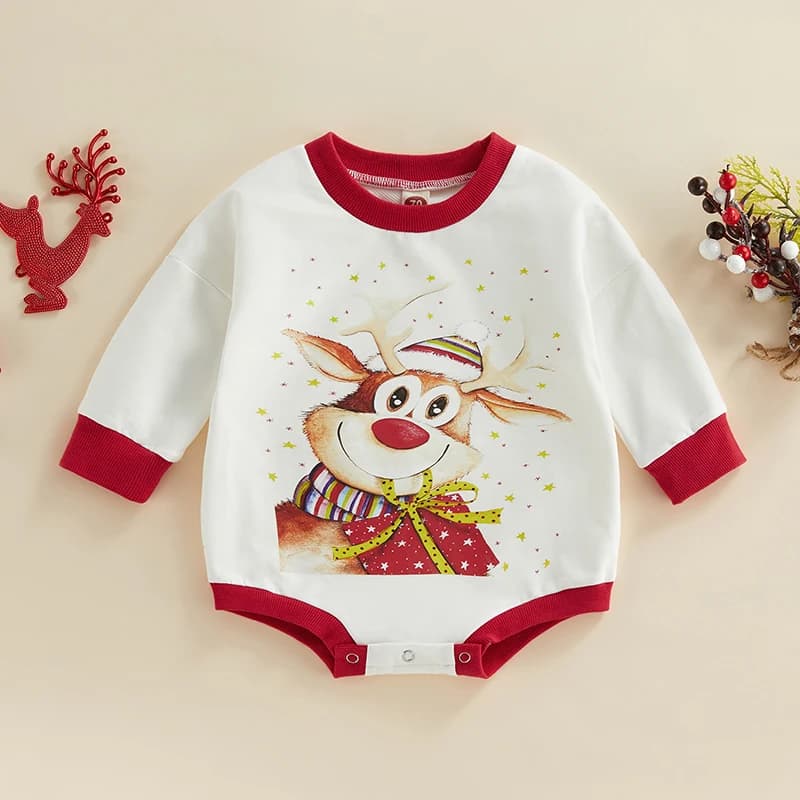 Infant Unisex Winter Jumpsuit Cozy Fleece Hooded Snowman with Zipper Closure and Footies