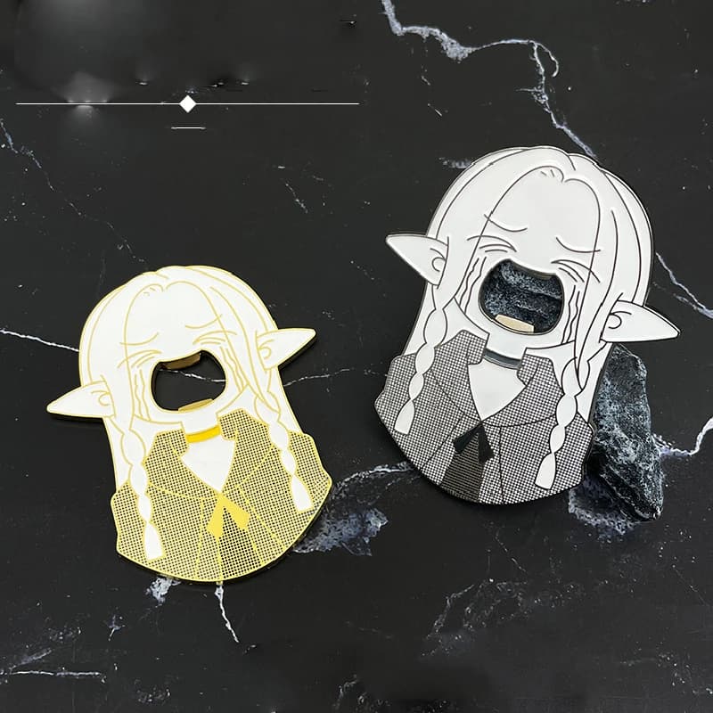 Delicious In Dungeon Marcille Bottle Opener Cosplay Anime Cute Girl Halloween Party Props Elf DIY Refrigerator Magnet Collection