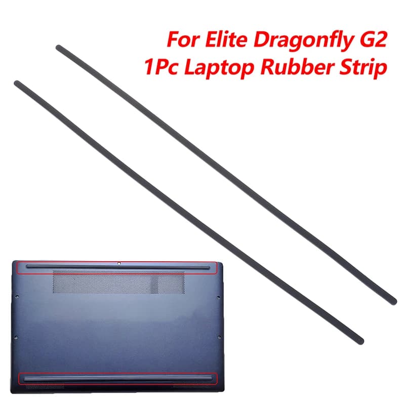 1Pc Laptop Rubber Strip Bottom Case Foot Pads Adhesive Strip For HP Dragonfly G2 Series Non-slip Mat Bumper Feet Strip