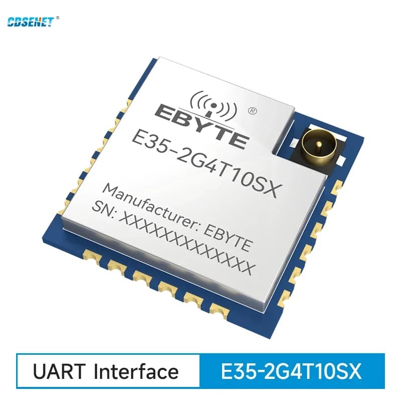 TLSR8208 UART 2.4G Serial Port Transparent Transmission Module CDSENET E35-2G4T10SX Ipex Antenna Low Power Long Distance