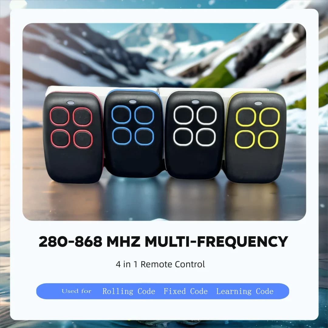 280-868MHz Garage Remote Control Duplicator Multifrequency Rolling Fixed Learn Code Grabber 433MHz 868MHz Universal Door Opener