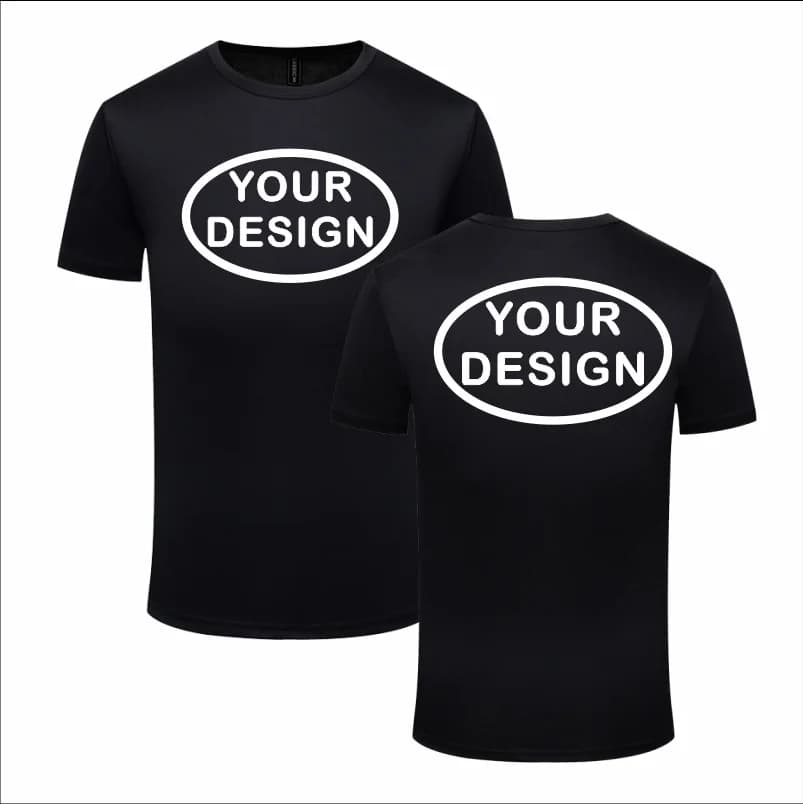 Quick Drying Custom T-shirt With Printed Front And Back Customized With Your Own Logo Text Photo Personalized Gift T-shirt
