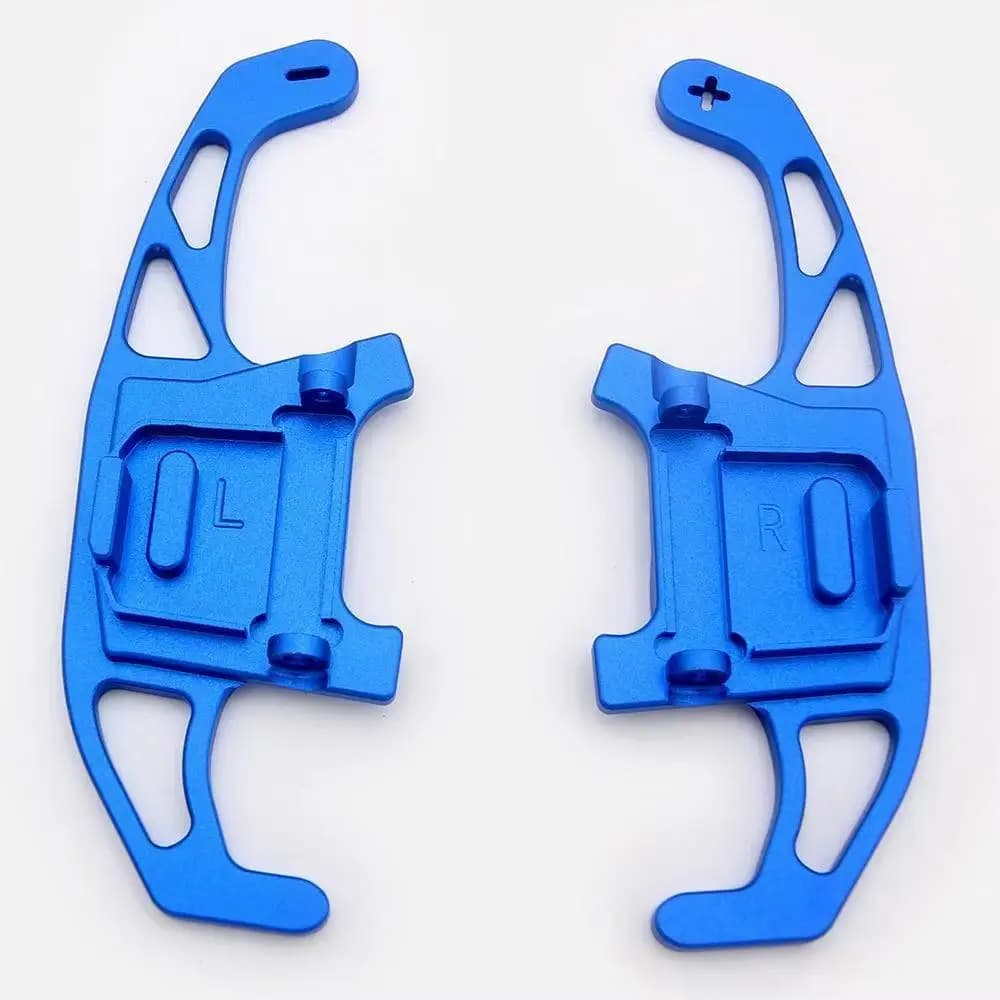 Car Steering Wheel Paddle Shifter Extensions forVW Golf MK7 7.5 VII R GTI GTD TSI DSG Blue Paddle Shifter Lever Extensions
