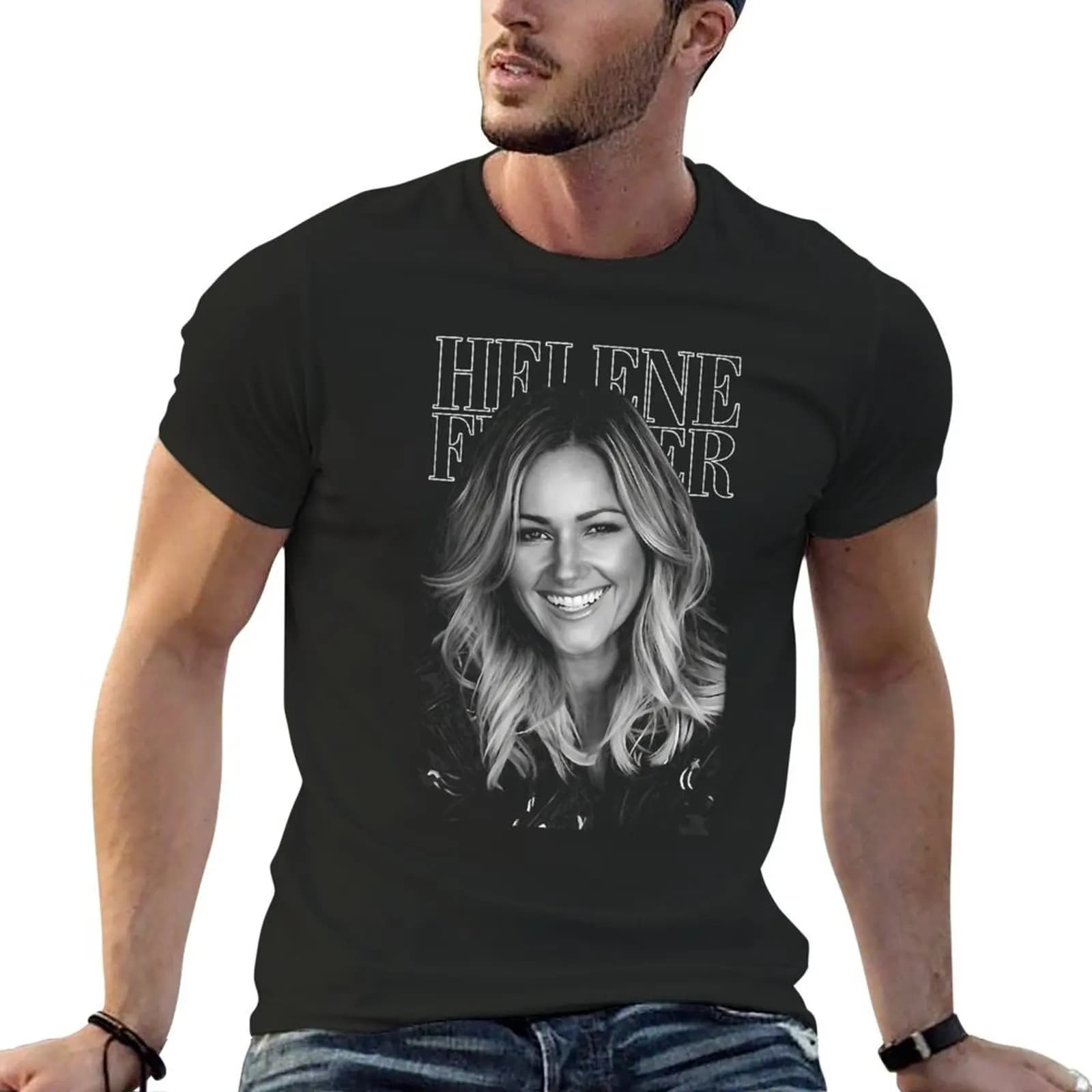 HELENE FISCHER T-Shirt Blouse korean fashion mens big and tall t shirts