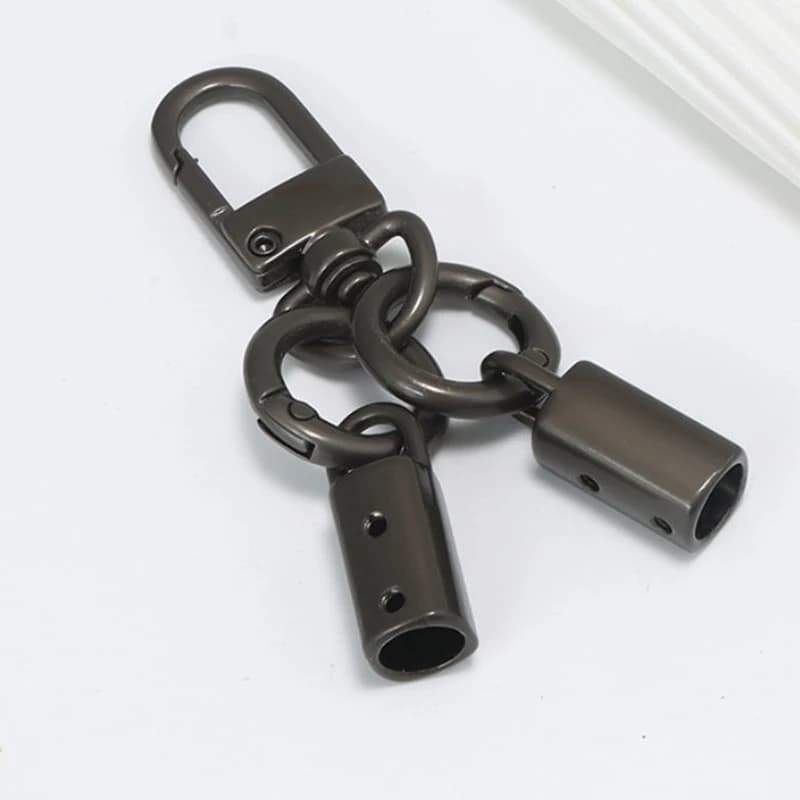 5PCS Mountaineering Buckle Spring Ring Hanging Bell Alloy Openable Keyring Strap Parts Pendant Buckle Snap Clasp