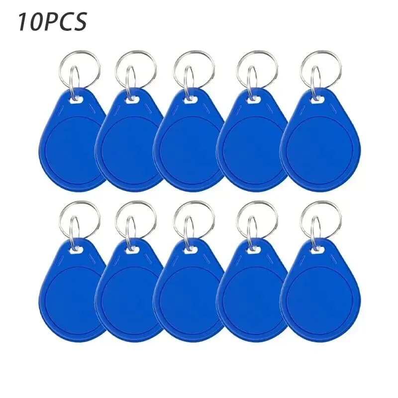 10PCS 13.56Mhz RFID UID Token Copy Keykobs Changeable Attendance Management Clone Keychain Tag For Mif 1k S50 Writable Badge