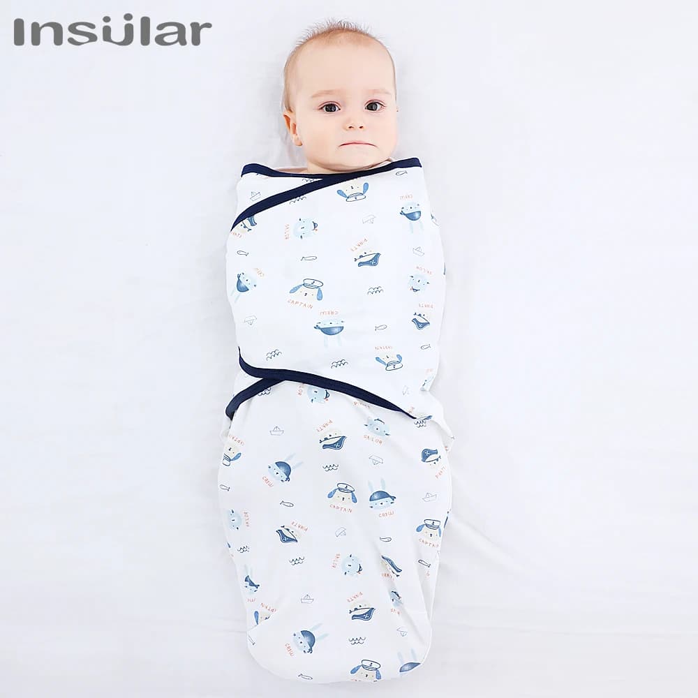 INSULAR 1pc Baby Swaddle Wrap Soft Cocoon Baby Blankets Newborn Swaddle Wrap Warm Cotton Baby Bedding Blanket