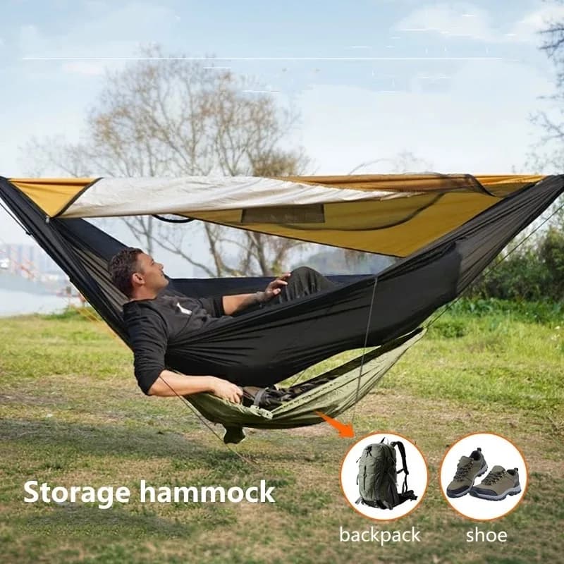2025 new Outdoor Storage Small Hammocks For Portable Camping Travel Garden Nature Hike Clothes Shoes Equipment Small Hammock