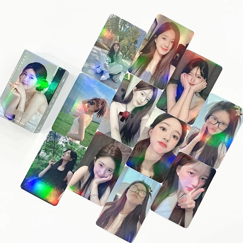 55 Pcs/Set Chinese Star Zhao Lusi Laser Lomo Card Drama Love Like The Galaxy Actress HD Photocard Cosplay Gift