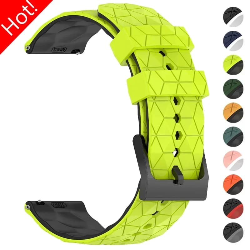 20mm 22mm Silicone Strap for Samsung Galaxy Watch 7/6/5/4 44/40mm 6 4Classic Gear S3 Universal Band Bracelet for Huawei GT3 4Pro