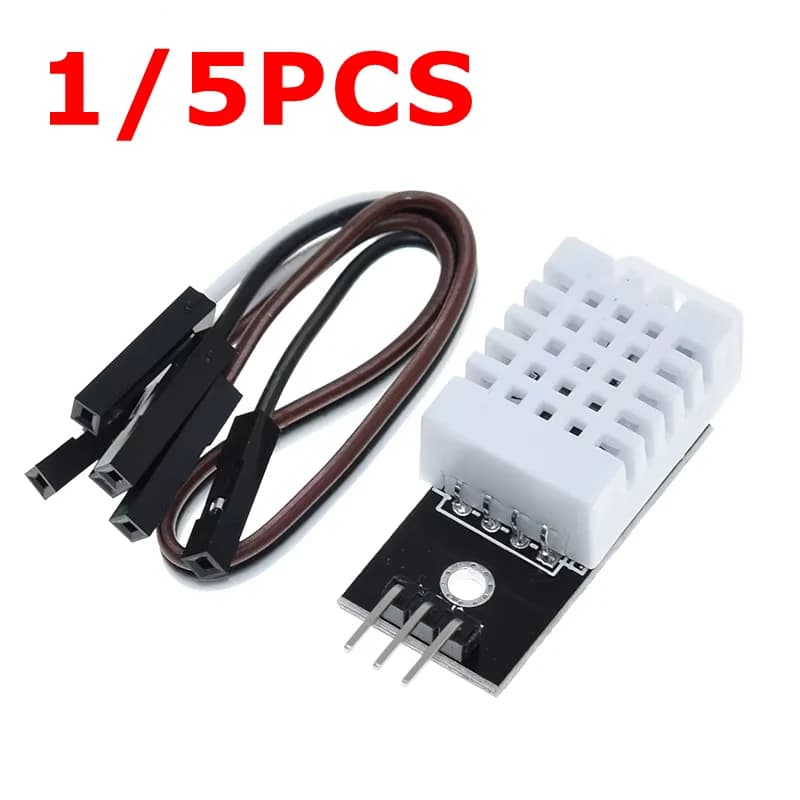 1/5PCS DHT22 Digital Temperature and Humidity Sensor AM2302 Module+PCB With Cable For Arduino
