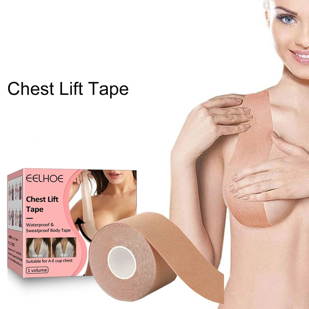 1Roll Breast Lift Tape Medical Grade Women Breast Shaping Tape Adhesive Invisible Sweatproof Sticky Bra Nipple Pasties Cover