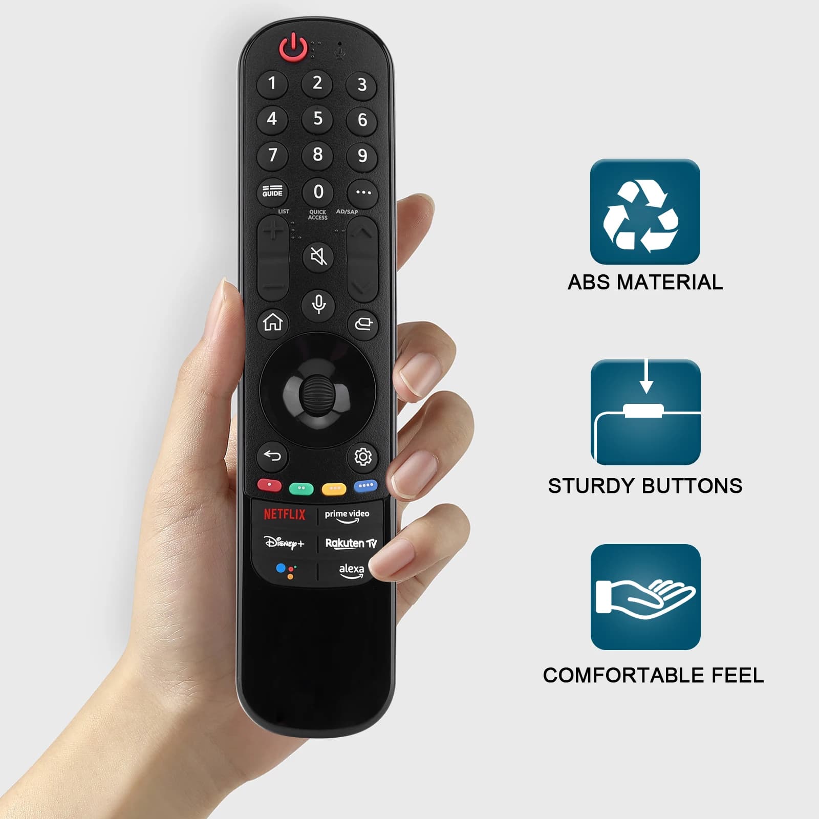 Voice Remote Replacement for Lg Smart Tv, for Magic Remote Mr22Gn with Pointer and Voice Function, for Lg 2022 Oled Qned