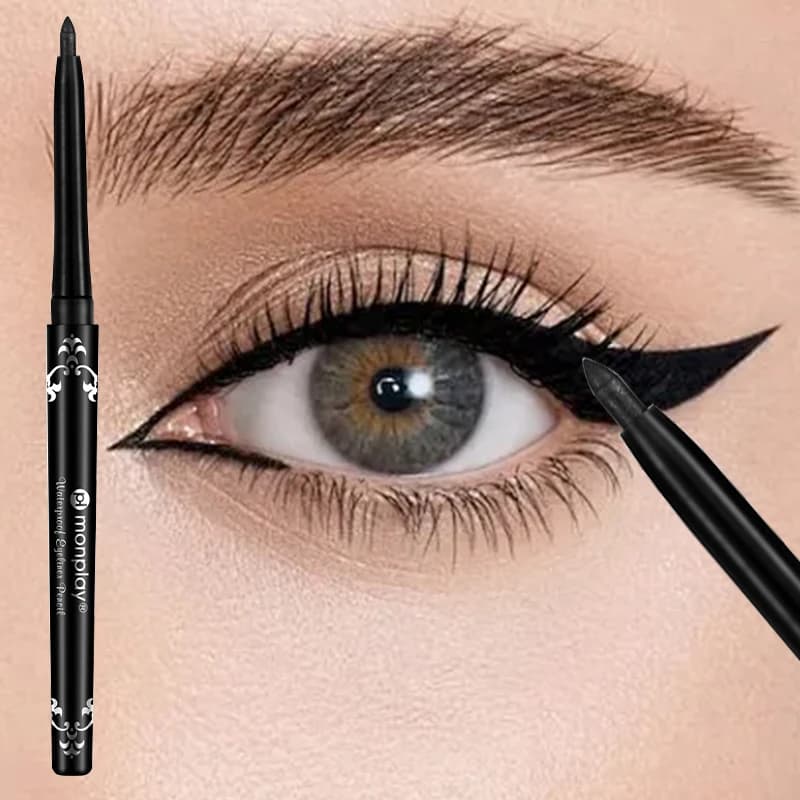 1PCSEyeliner gel pen one set rich black instant magnification eyes waterproof, sweat resistant durable no make-up new hand prefe