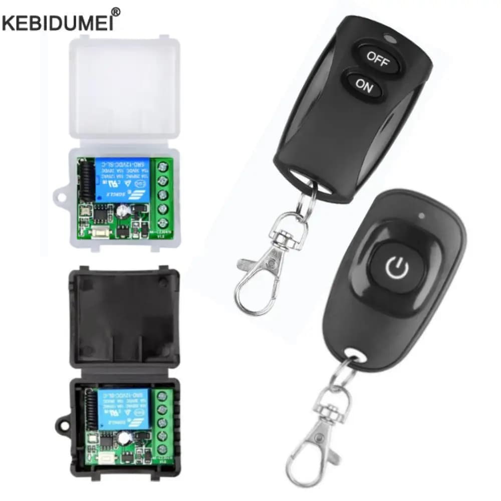 433Mhz DC 12V 1CH Universal Wireless Remote Control Switch Relay Receiver Module RF Transmitter 433Mhz Remote Control