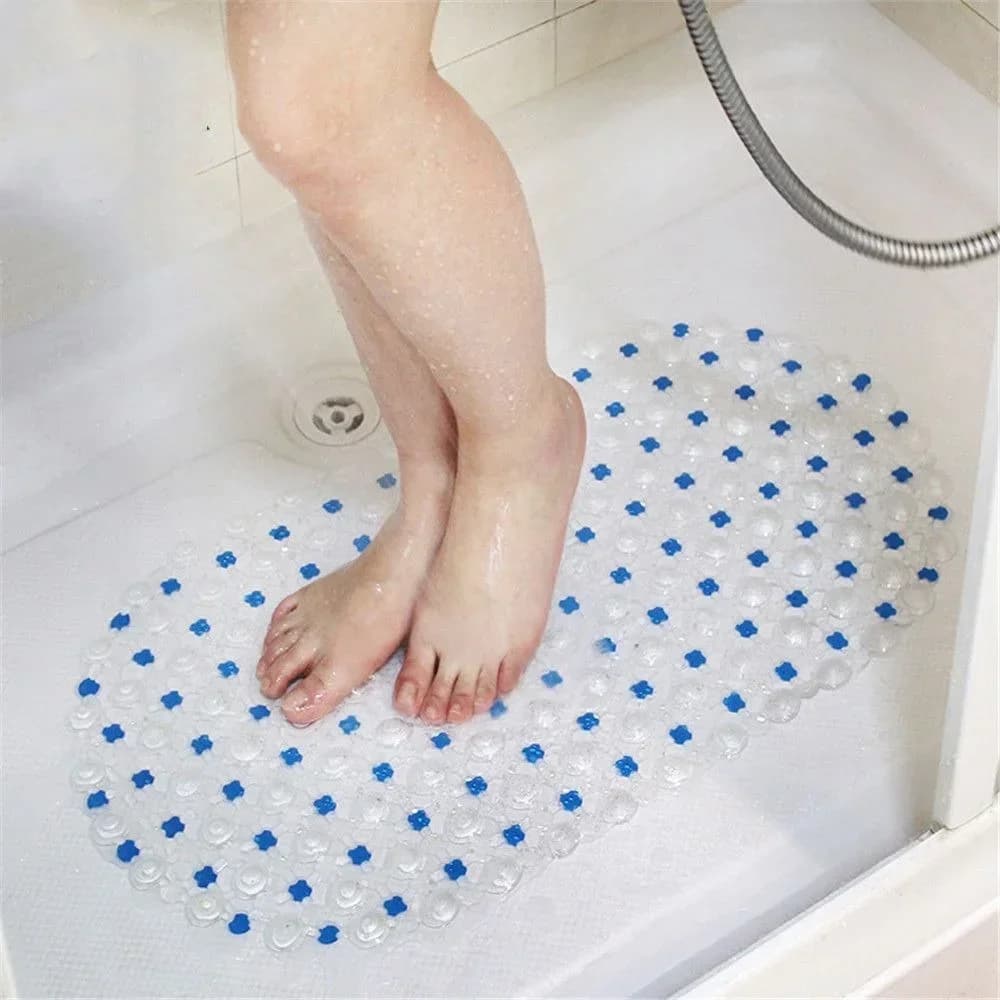 PVC Anti-skid Bath Mats Soft Shower Mat Massage Mat with Suction Cup Non-slip Bathtu Bath Mat Bathroom Accessories Hot