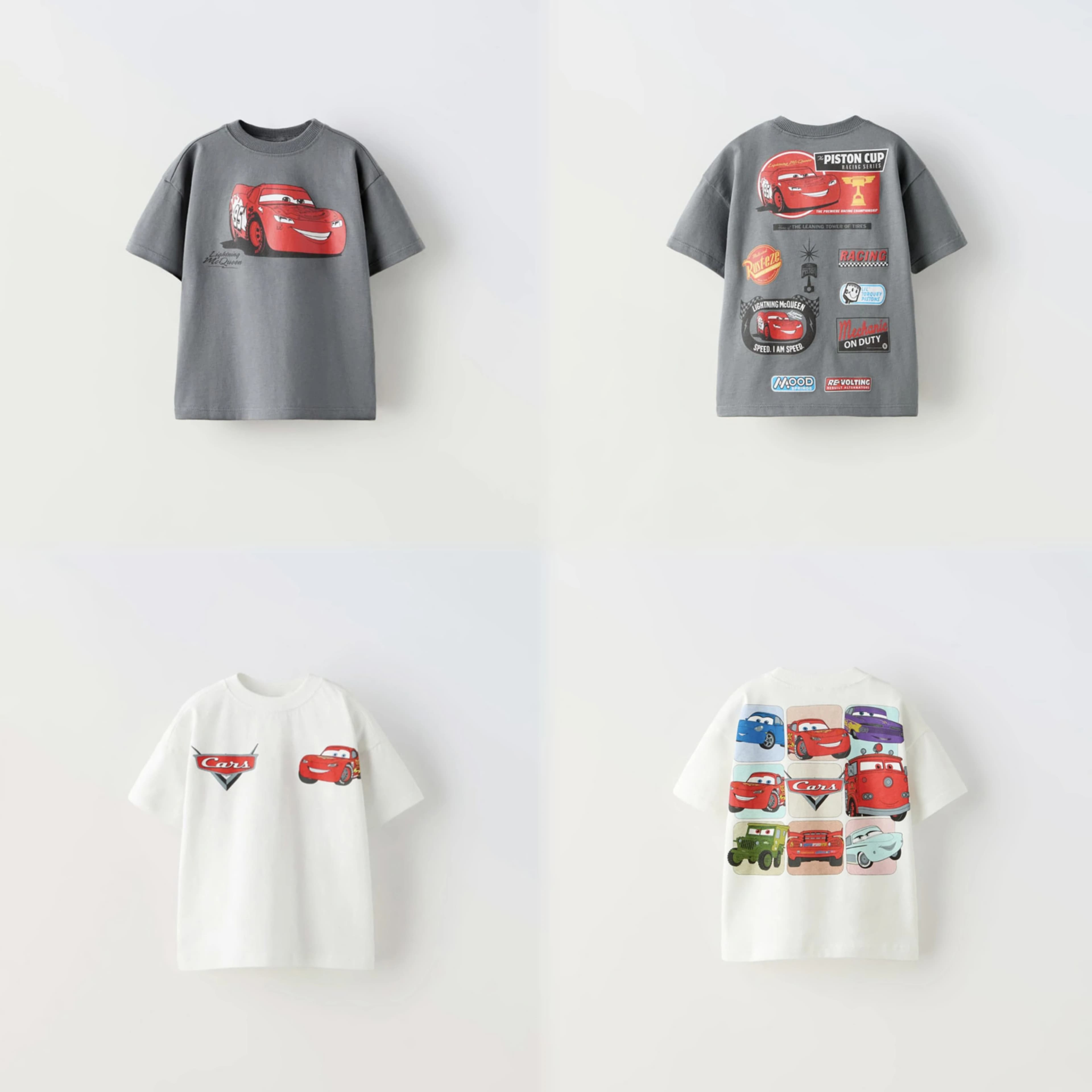 Cartoon Car Boys T-shirt Summer Clothing New Style Cartoon Short Sleeve Tops Tees Kids Trendy Design Casual T Shirts Children's