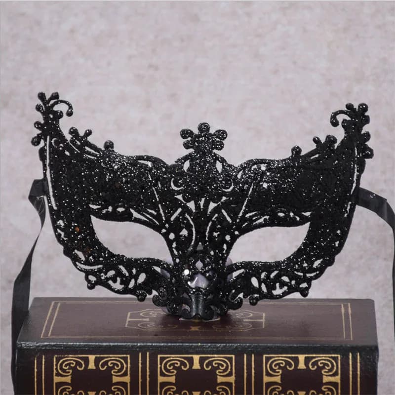 New Silver Black Sexy Ladies Masquerade Ball Mask Venetian Party Eye Mask Lace Up Carnival Fancy Dress Costume Sexy Party Decor