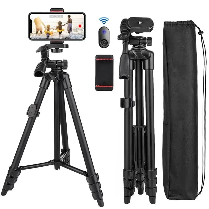 Video Camera Tripod Stand for Phone Professional Xiaomi HUAWEI iPhone Gopro Selfie Remote Control Extendable Photography