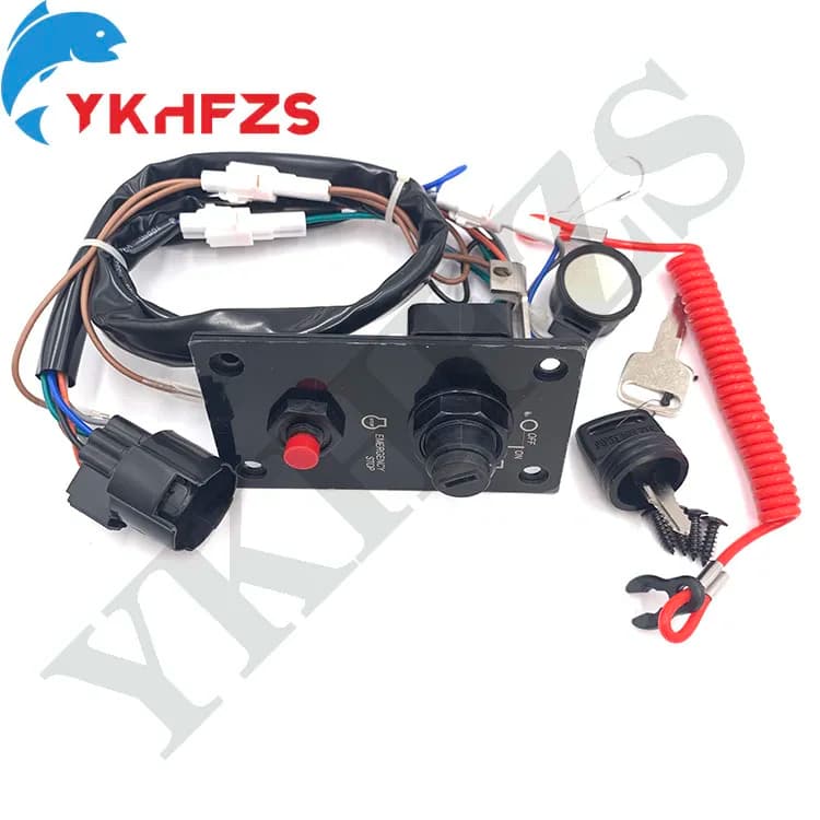 Ignition Key Switch Panel 37100-96J24 For Suzuki Outboard Single PANEL ASSY, ENGINE SW