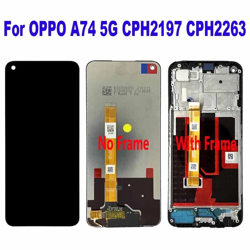 For OPPO A74 5G CPH2197 CPH2263 LCD Display Touch Screen Digitizer Assembly Replacement Accessory