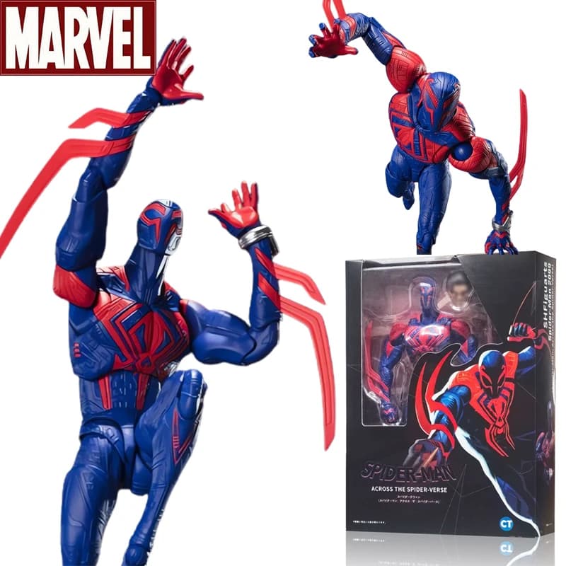 Shf Anime Spider-man 2099 Figuarts Action Figures Miles Spider Figurine Spiderman Figure Pvc Model Doll Collectible Toys Gift Ko