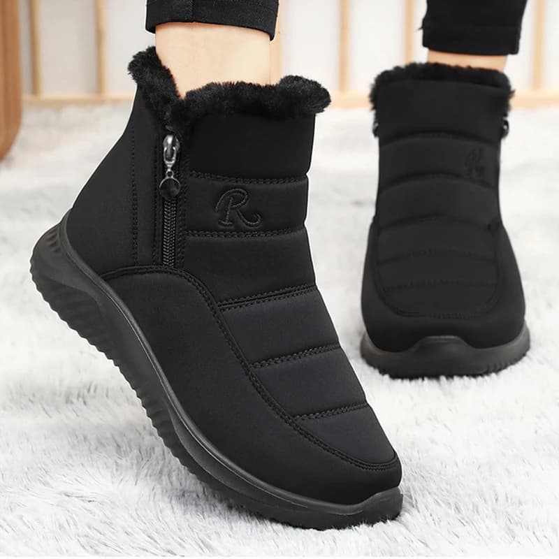 Snow Boots Woman Platform Ladies Shoes Platform Women Shoes Plus Size Mid Women's High Boots Fashion Women Boots Botas Mujer