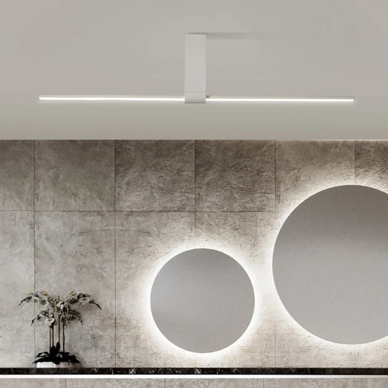 Long Strip Ceiling Lamps for Dining Room Decor Clothes Shop Lighting Line Ceiling Chandelier LED Light 90cm Gold Black White