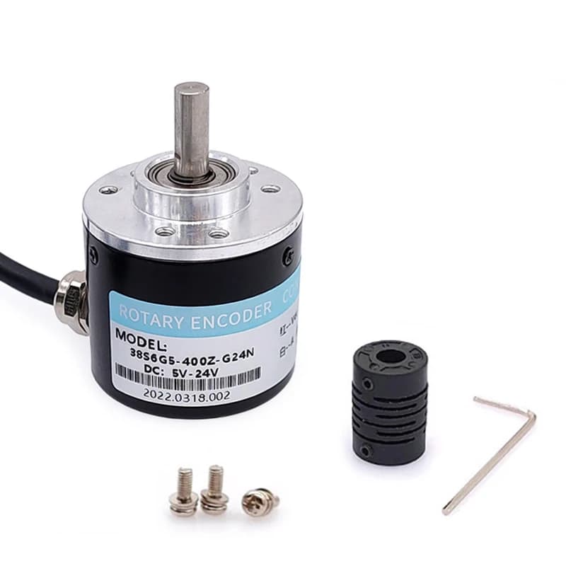 38S6G5-Z Rotary Incremental Encoder 50/100/200/360/400/500/1000P/R 2000PPR ABZ 5-24V DC output NPN E6B2-CWZ6C High Accuracy