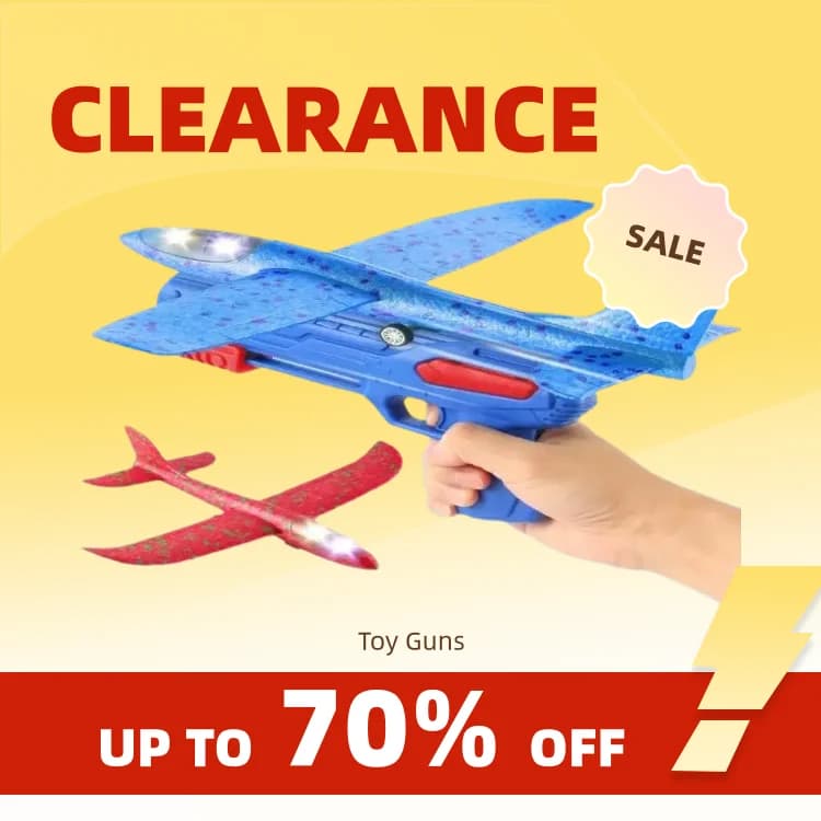 Clearance_Glowing Foam Aircraft 10M Launcher Catapult Glider Aircraft Gun Toy Children's Outdoor Game Bubble Model Shooting Flyi