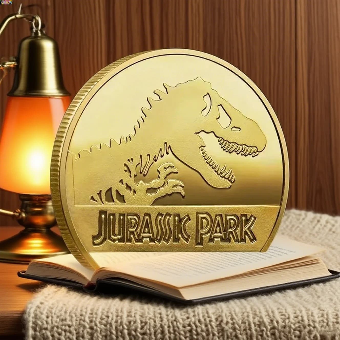 Souvenir Coin REPLICA Commemorative Coins Medallion Badges Coins Jurassic Park Dinosaurs Coins