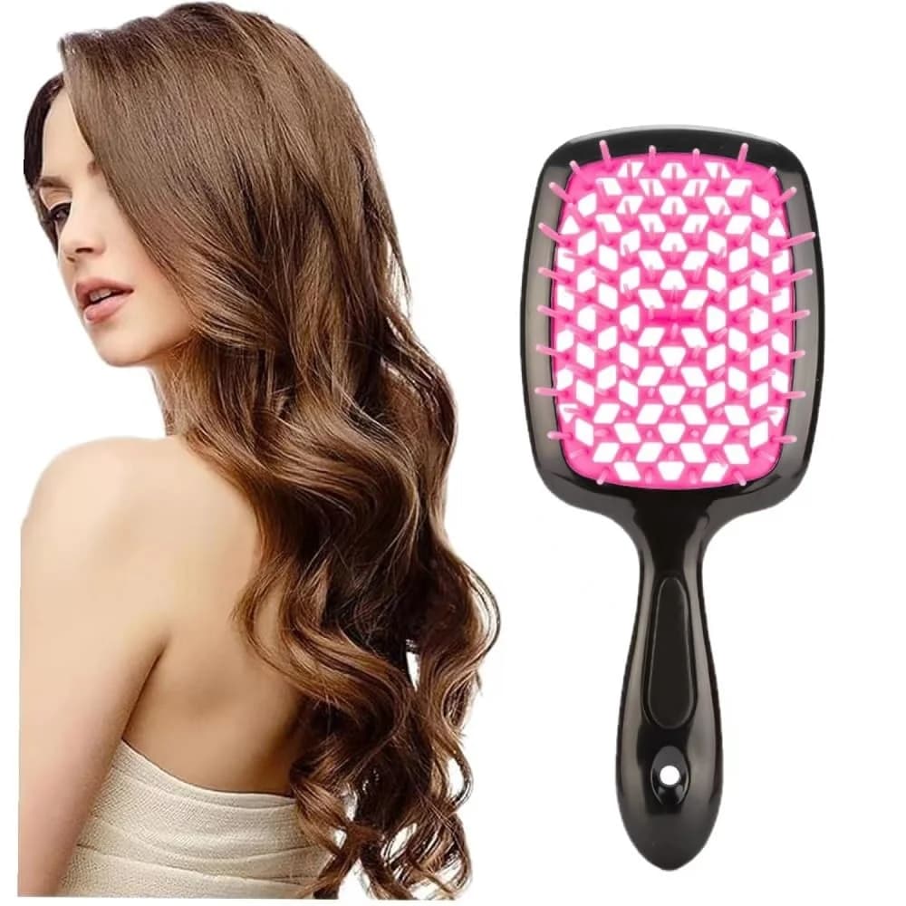 Massage Anti-static Hollow Out Wet Comb Curly Air Cushion Tangled Hair Hair Brush Hair Brushes Barber Salon Styling Tool