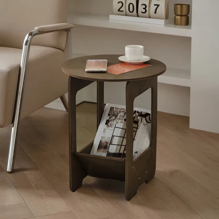 14 Inch Sofa, Side Table Bedroom Bedside Table Multifunctional Splicing Balcony Coffee Round Table Living Room Bookshelf