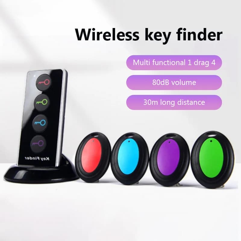 New 4-in-1 Wireless Key Finder Home Anti-loss Devices Mobile Phone Finders Multi Function Key Locator Tracker for Child Pet