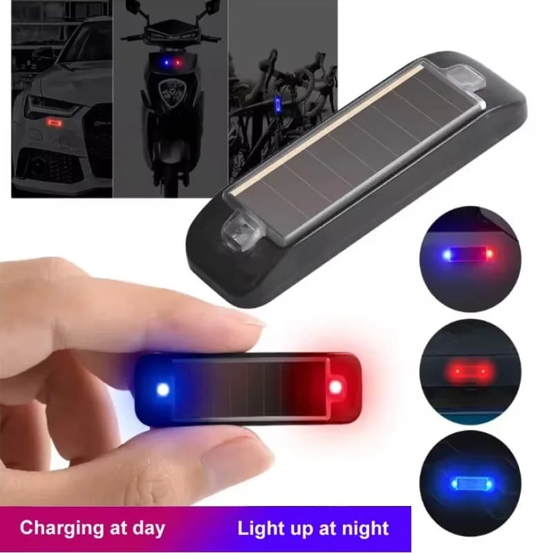 Led Strobe Warning lights Car grille signal light solar energy roof Warning beacon Indicator light Anti-collision led taillights