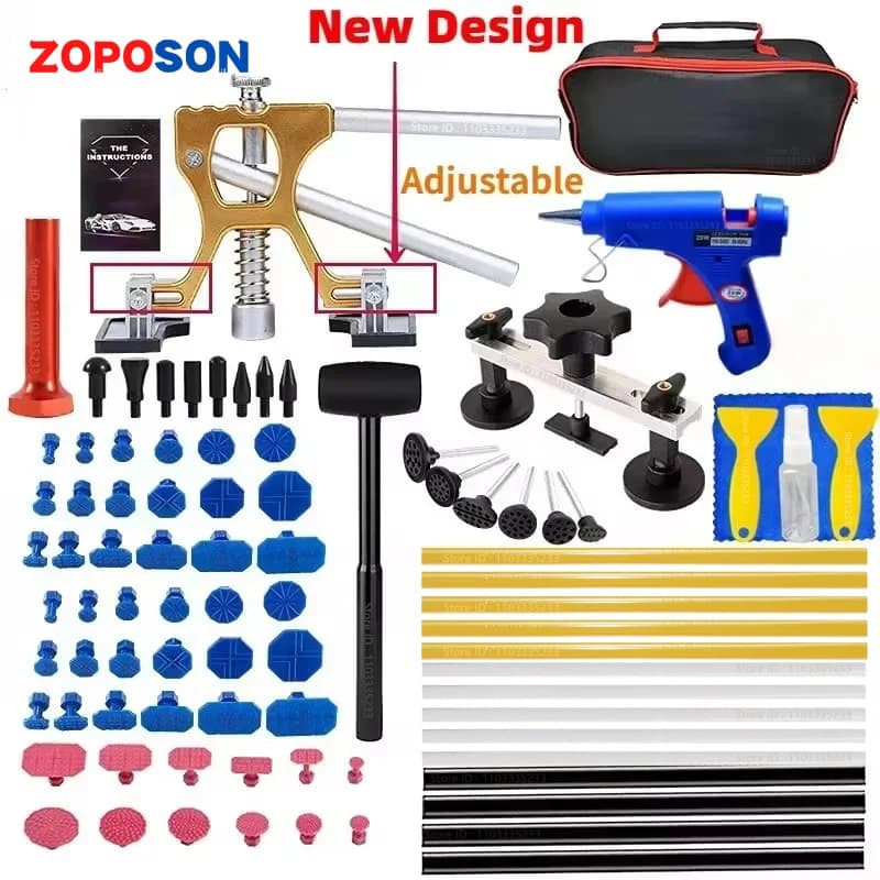 Car Dent Zoposon Repair Tools EU/US Glue Gun Paintless Dent Repair Kit Automotive Dent Remover Suction Auto Dent Puller Tool