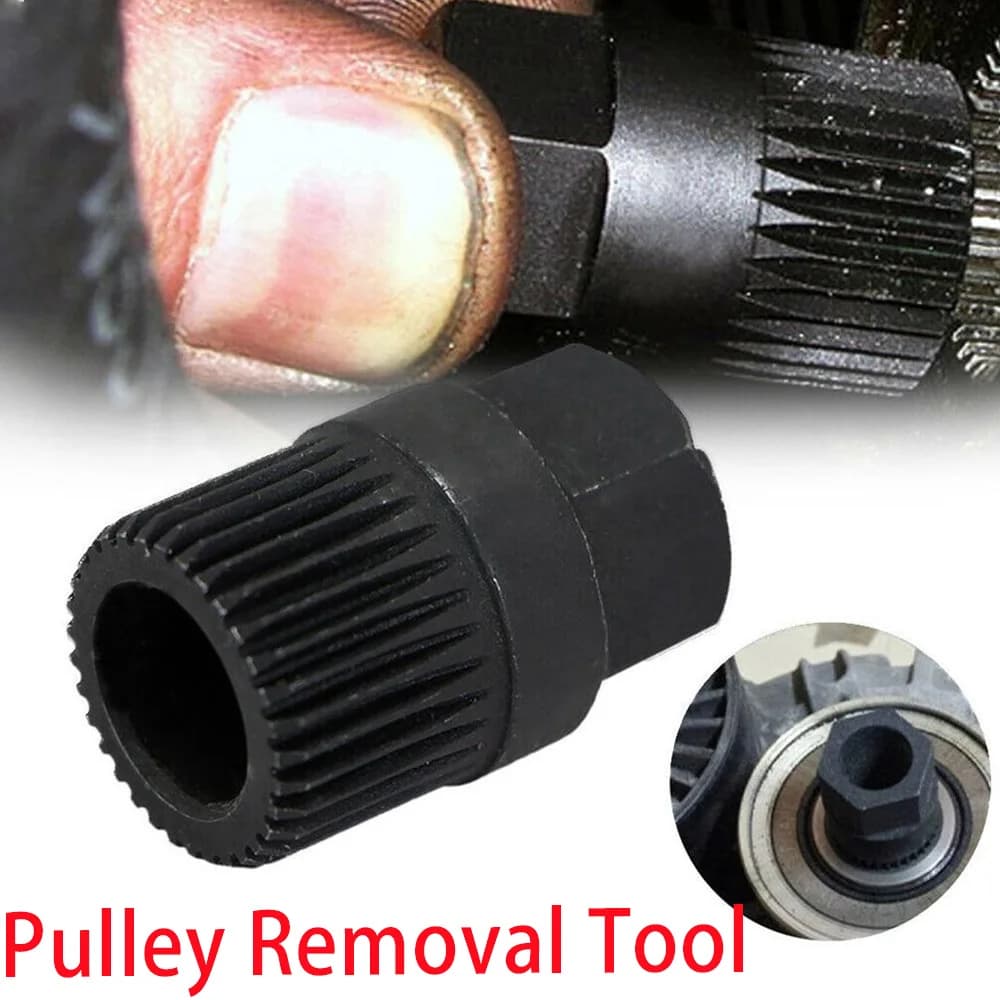 1 Pcs Alternator Clutch Free Wheel Pulley Removal Tool 33T Socket V Belt Pulley Remover for VW Audi Ford Peugeot BMW GOLF