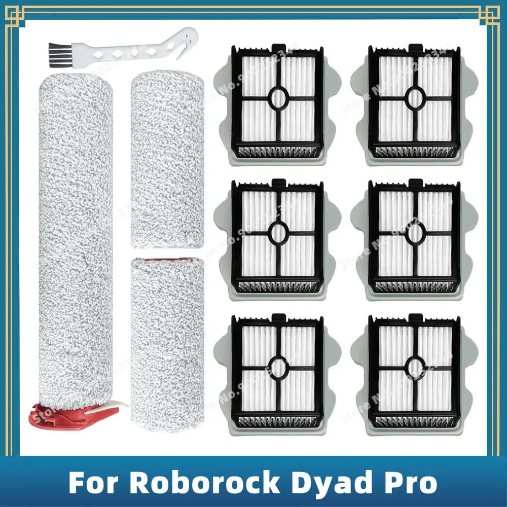 Compatible For Roborock Dyad Pro / Dyad Pro Combo / WD2H1A Vacuum Cleaner Replacement Parts Accessories Roller Brush Hepa Filter
