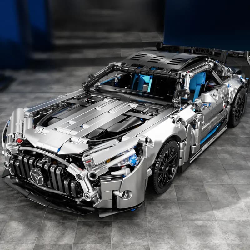 1466 PCS Racing Car Building Blocks Set, 1:14 Scale Sports Vehicle Model Kit for Adults, Toys for Boys Birthday Gifts