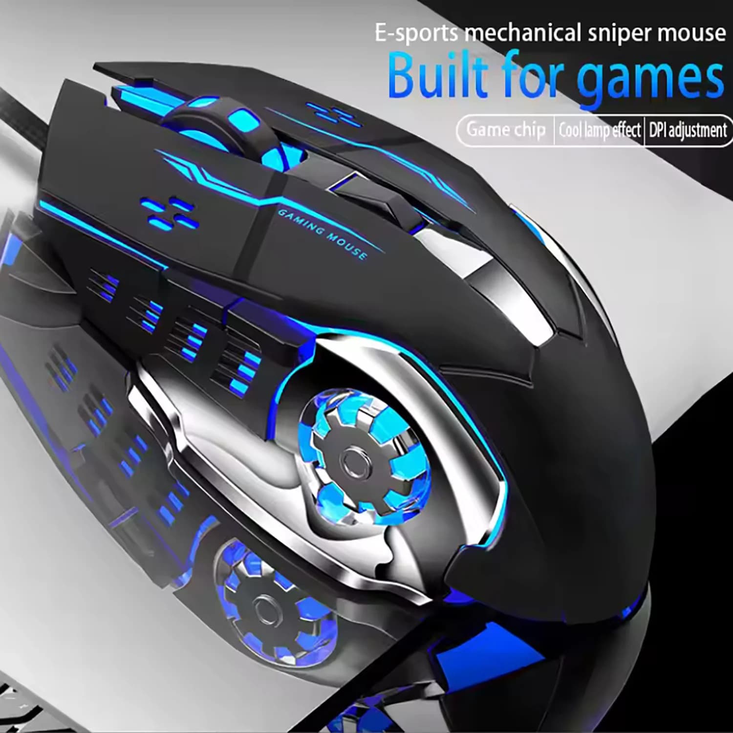 2.4G USB Wireless Bluetooth Mouse Ergonomic Silent Office Mice Rechargeable E-Sports Backlight Mouse For Computer Laptop 2025New