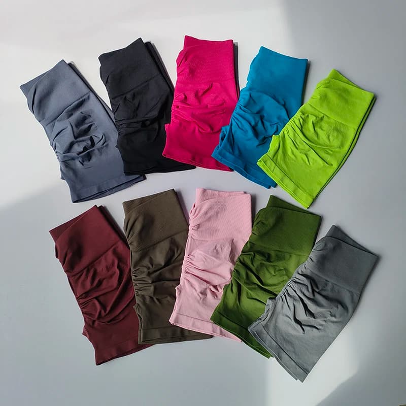 Sports Shorts High Waist Hip Lifting Running Fitness Yoga Pants Breathable Running Training Belly-tightening Three-quarter Pants