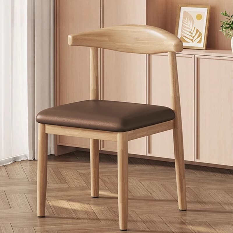 Modern Dining Table Dining Chair Metal Frame Nordic PU Horn Chair Simple Home Internet Celebrity Chair Desk Stool Backrest