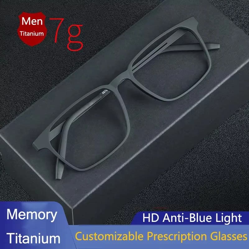 2025 Pure Titanium Reading Glasses Men Women TR90 Anti-Blue Ray Full frame Computer Spectacles Diopter +1.0 +4.0