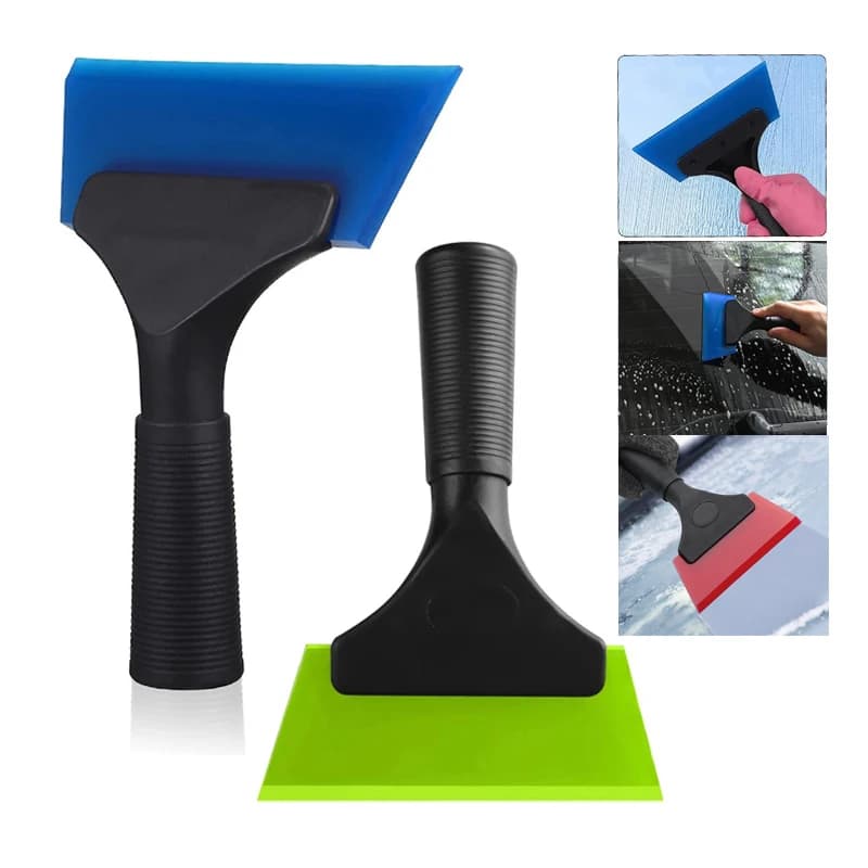 1Pc Clean Scraper Shovel Rubber Window Tint Squeegee Water Blade Wiper Glass Handy Car Wash Cleaner Tool Ice Breaker