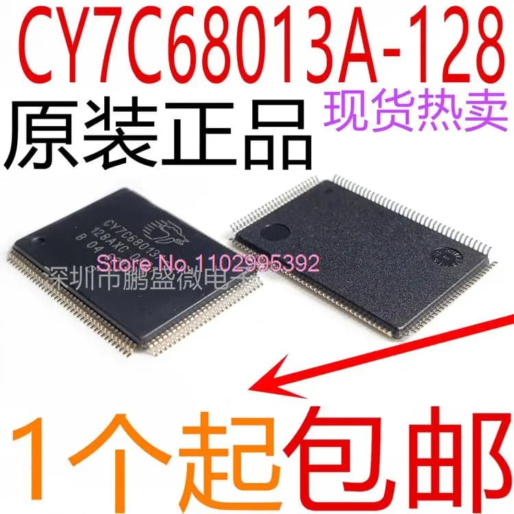CY7C68013 CY7C68013A-128 CY7C68013A-128AXC TQFP128 Original, in stock. Power IC