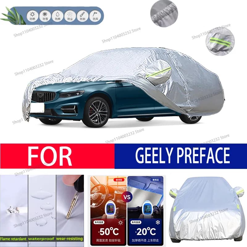 For GEELY PREFACE Car clothing sun protection snow prevention antifreeze car protective cover auto cover
